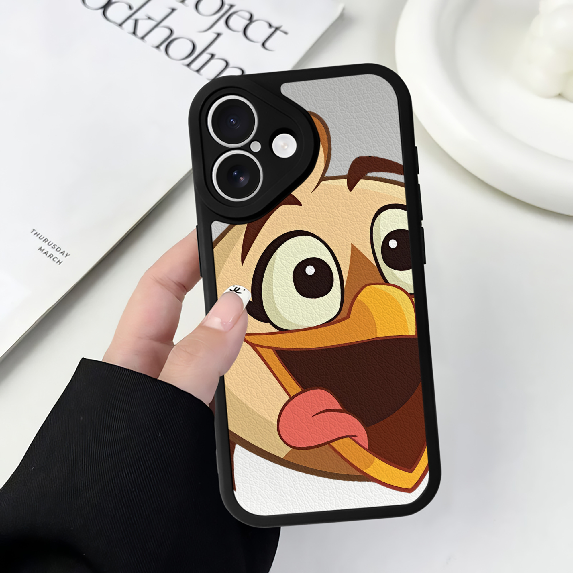 （画像用） Angry Birds アングリーバード 【iPhone 16シリーズ対応】シリコンスマホケース（レザー調） 材質：シリコン